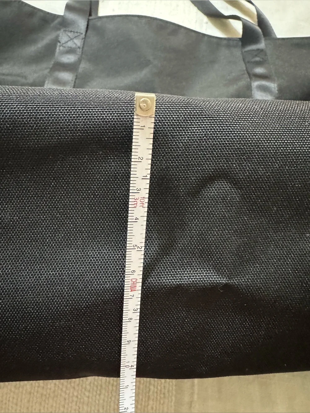 Vera Bradley Black Canvas Tote with Satin Straps